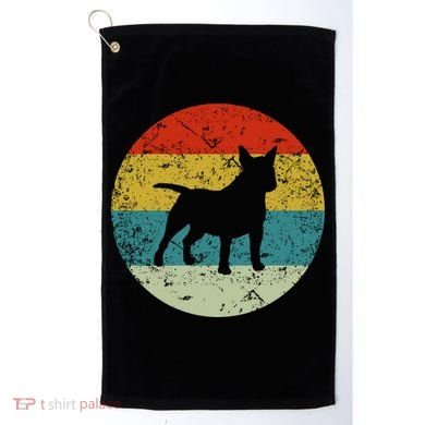 Retro Vintage Bullterrier Golf Towel