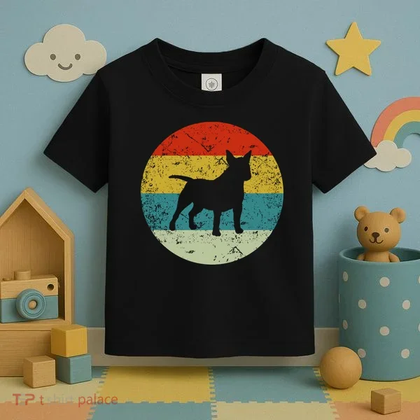 Retro Vintage Bullterrier Toddler T-Shirt