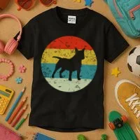 Retro Vintage Bullterrier Kids T-Shirt thumb 3