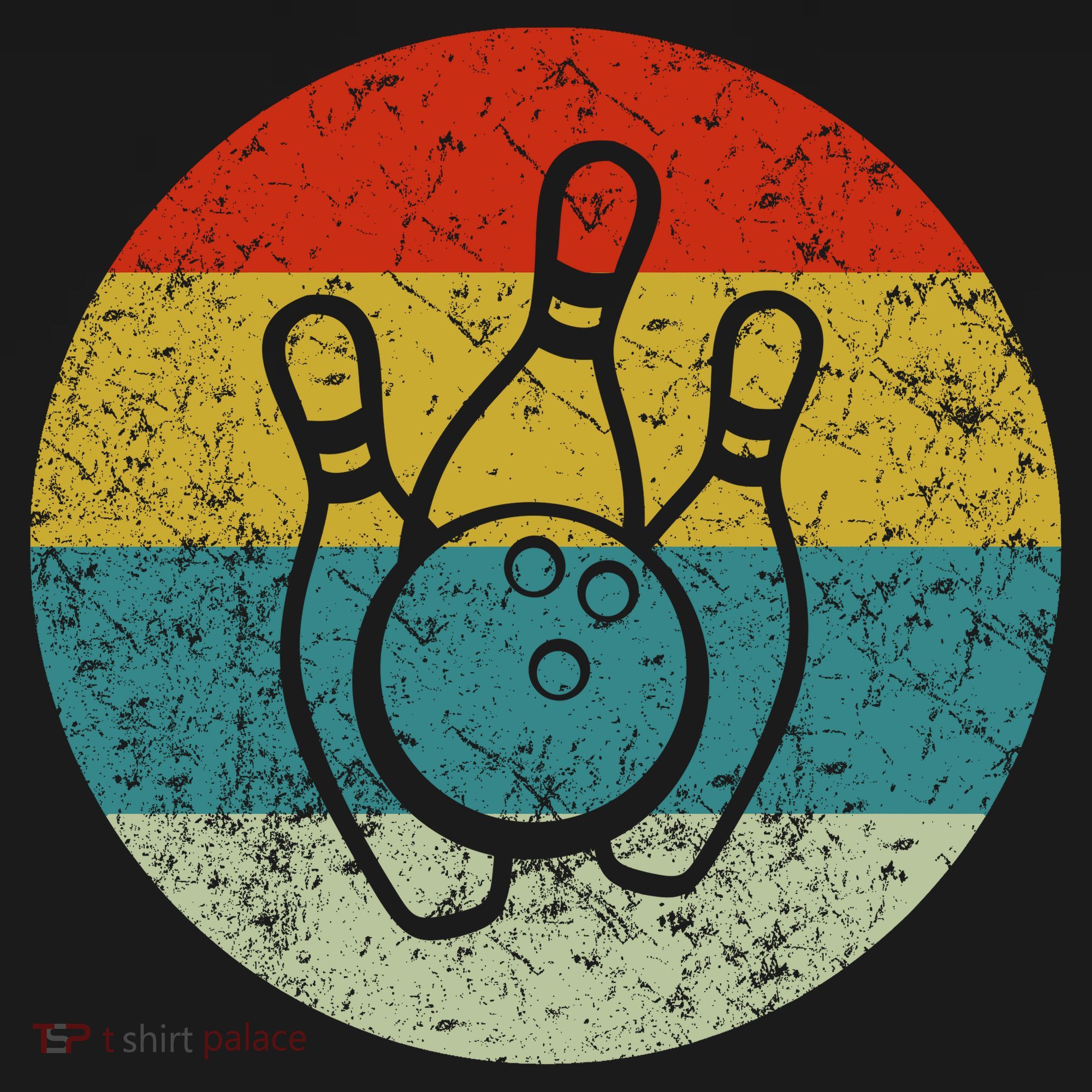 Retro Vintage Bowling T-Shirt