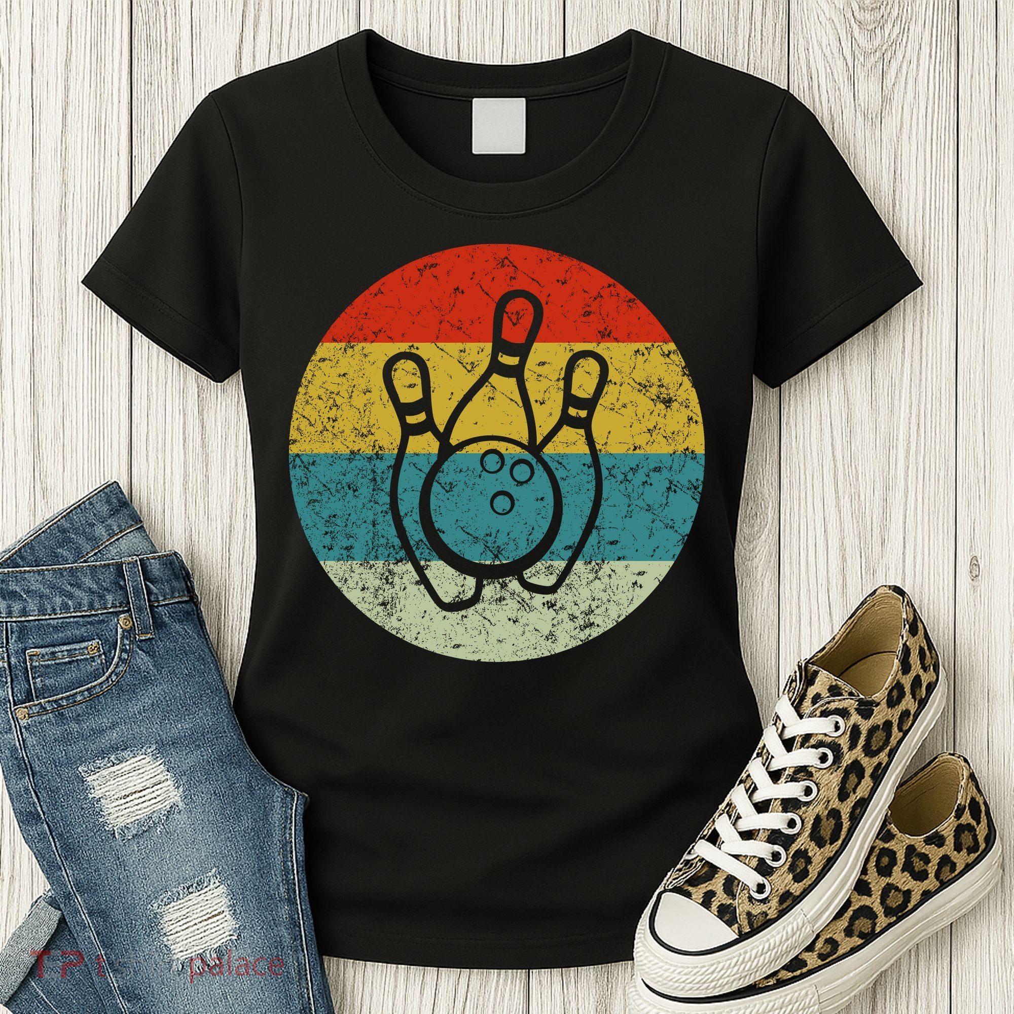 Retro Vintage Bowling Women's T-Shirt