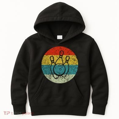 Retro Vintage Bowling Kids Hoodie