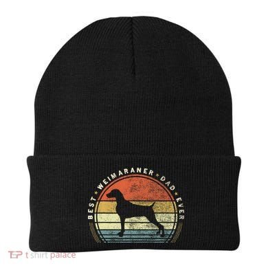 Retro Vintage Best Weimaraner Dad Ever Father Day Beanie