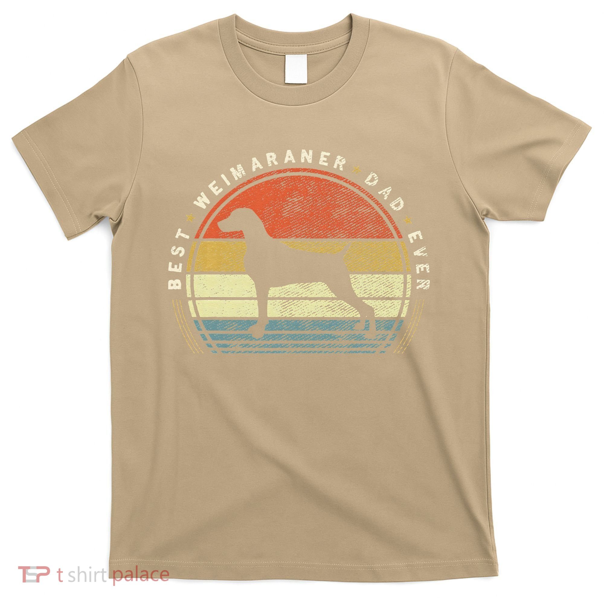Retro Vintage Best Weimaraner Dad Ever Father Day T-Shirt