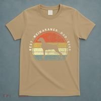 Retro Vintage Best Weimaraner Dad Ever Father Day T-Shirt thumb 5
