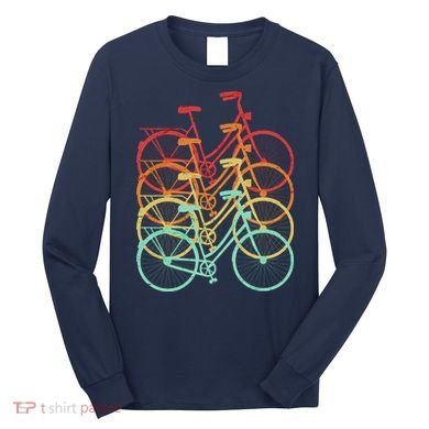 Retro Vintage Bicycle Bike Long Sleeve Shirt