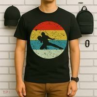 Retro Vintage Baseball Catcher T-Shirt thumb 6