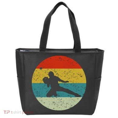 Retro Vintage Baseball Catcher Tote Bag