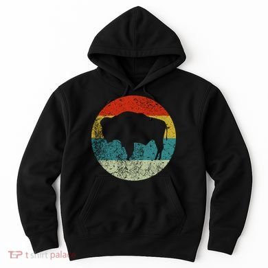 Retro Vintage Bison Hoodie