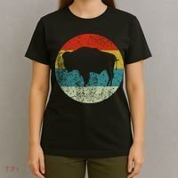 Retro Vintage Bison T-Shirt thumb 4