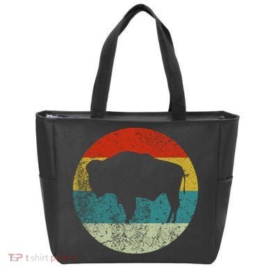 Retro Vintage Bison Tote Bag