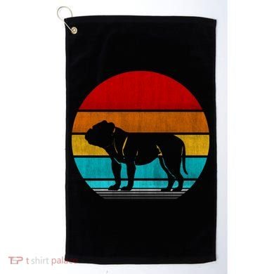 Retro Vintage Bulldog Golf Towel