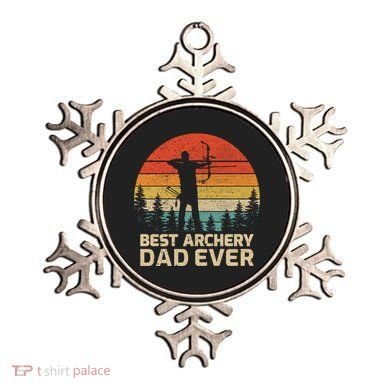 Retro Vintage Best Archery Dad Ever Father's Day Gift Ornament