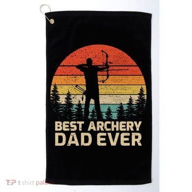 Retro Vintage Best Archery Dad Ever Father's Day Gift Golf Towel