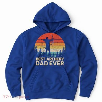 Retro Vintage Best Archery Dad Ever Father's Day Gift Hoodie