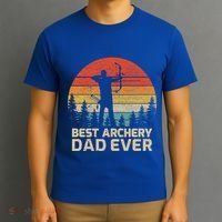 Retro Vintage Best Archery Dad Ever Father's Day Gift T-Shirt thumb 3