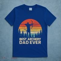 Retro Vintage Best Archery Dad Ever Father's Day Gift T-Shirt thumb 5