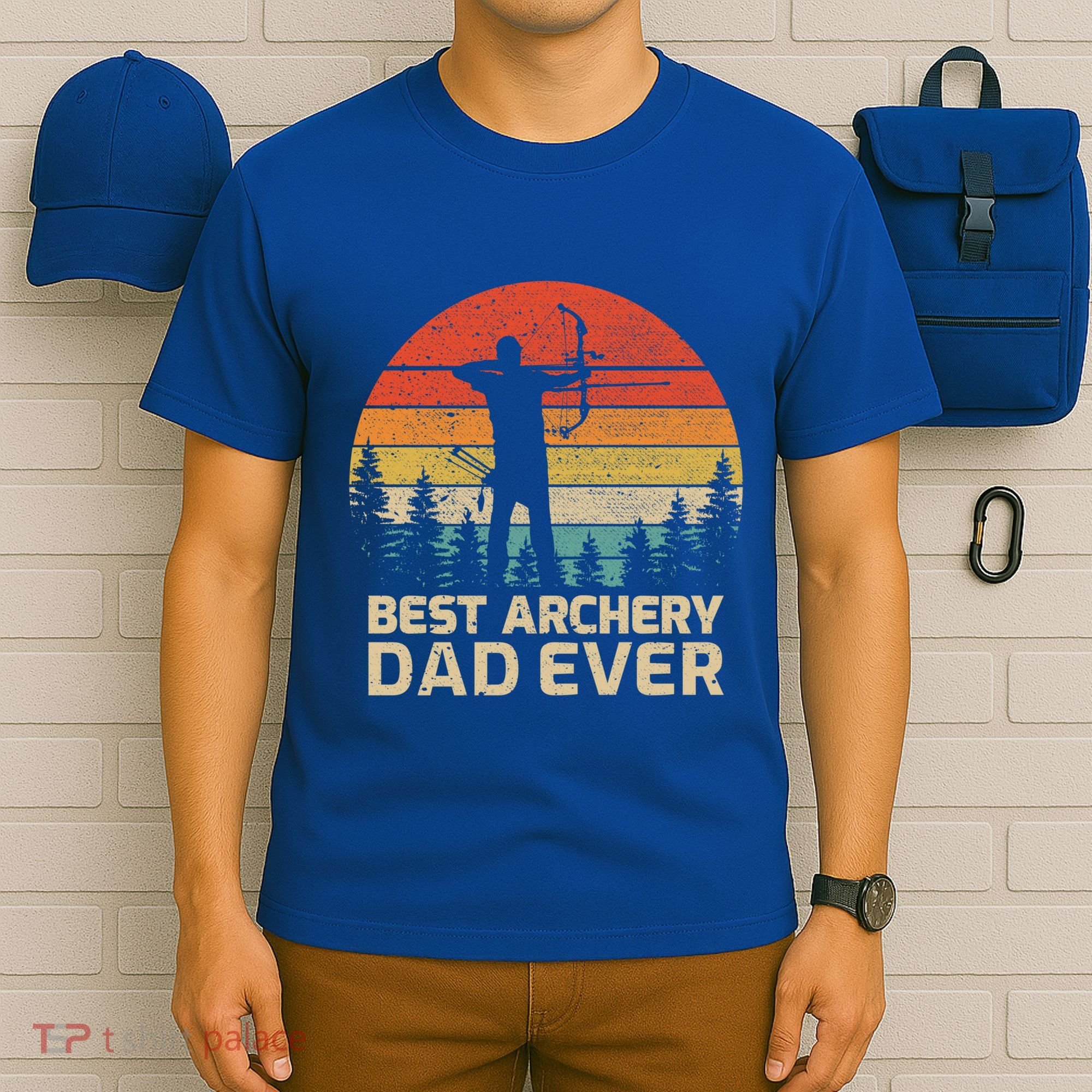 Retro Vintage Best Archery Dad Ever Father's Day Gift T-Shirt