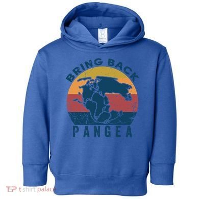 Retro Vintage Bring Back Pangea Funny Geologist Geology Gift Toddler Hoodie