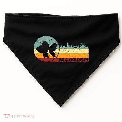 Retro Vintage Be A Goldfish USA-Made Doggie Bandana