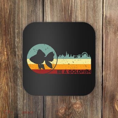 Retro Vintage Be A Goldfish Coaster