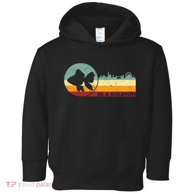 Retro Vintage Be A Goldfish Toddler Hoodie