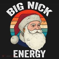 Retro Vintage Big Nick Energy Santa T-Shirt thumb 7