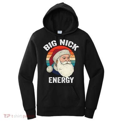 Retro Vintage Big Nick Energy Santa Women's Hoodie