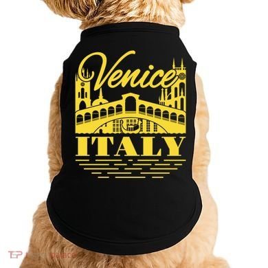 Retro Venice Bridge Italy Souvenir Doggie Tank