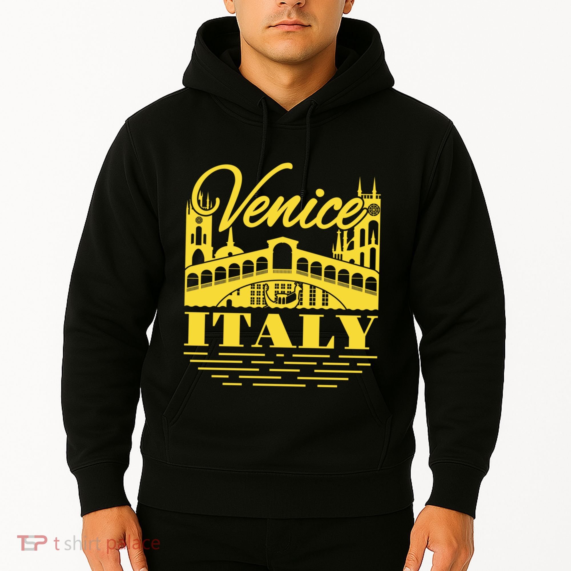 Retro Venice Bridge Italy Souvenir Hoodie