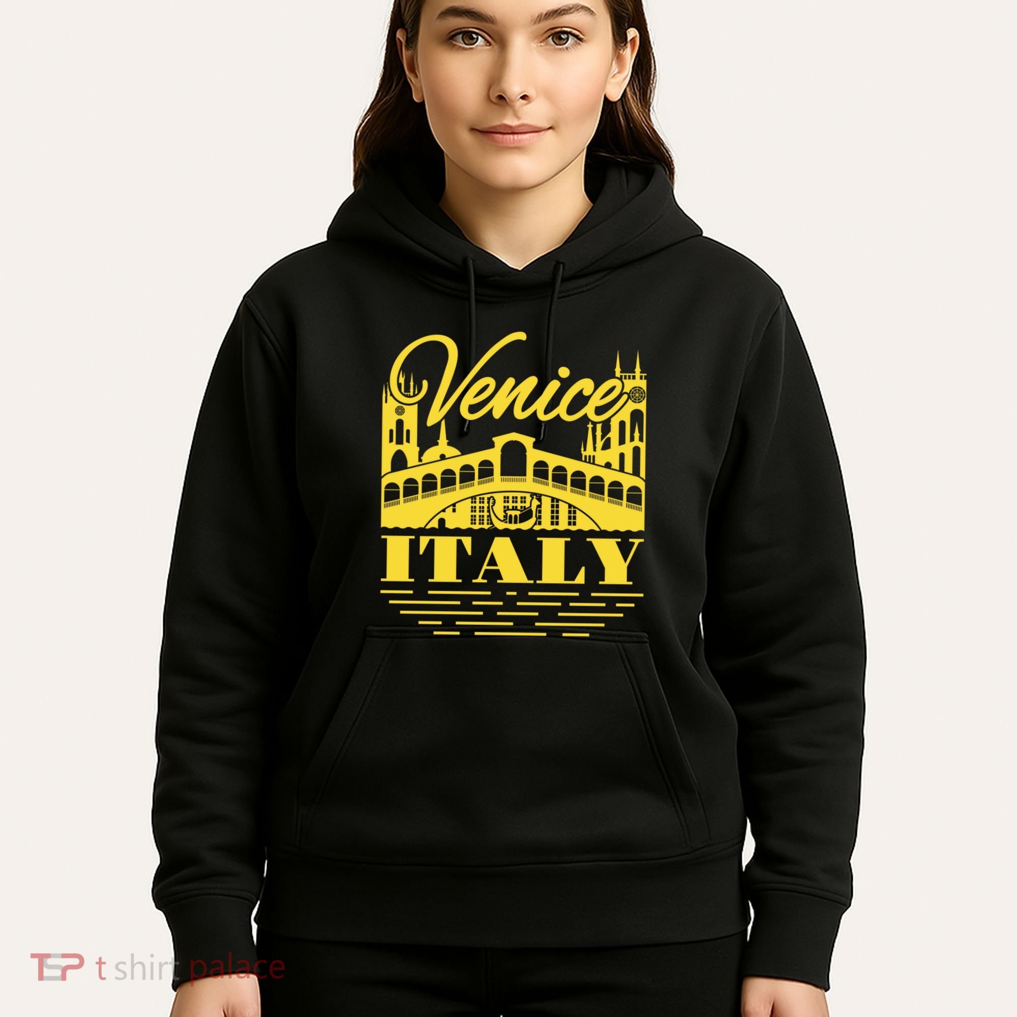 Retro Venice Bridge Italy Souvenir Hoodie