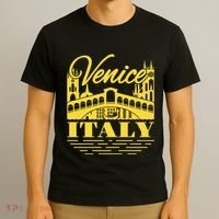 Retro Venice Bridge Italy Souvenir T-Shirt thumb 3