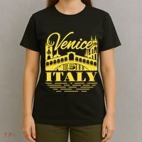 Retro Venice Bridge Italy Souvenir T-Shirt thumb 4
