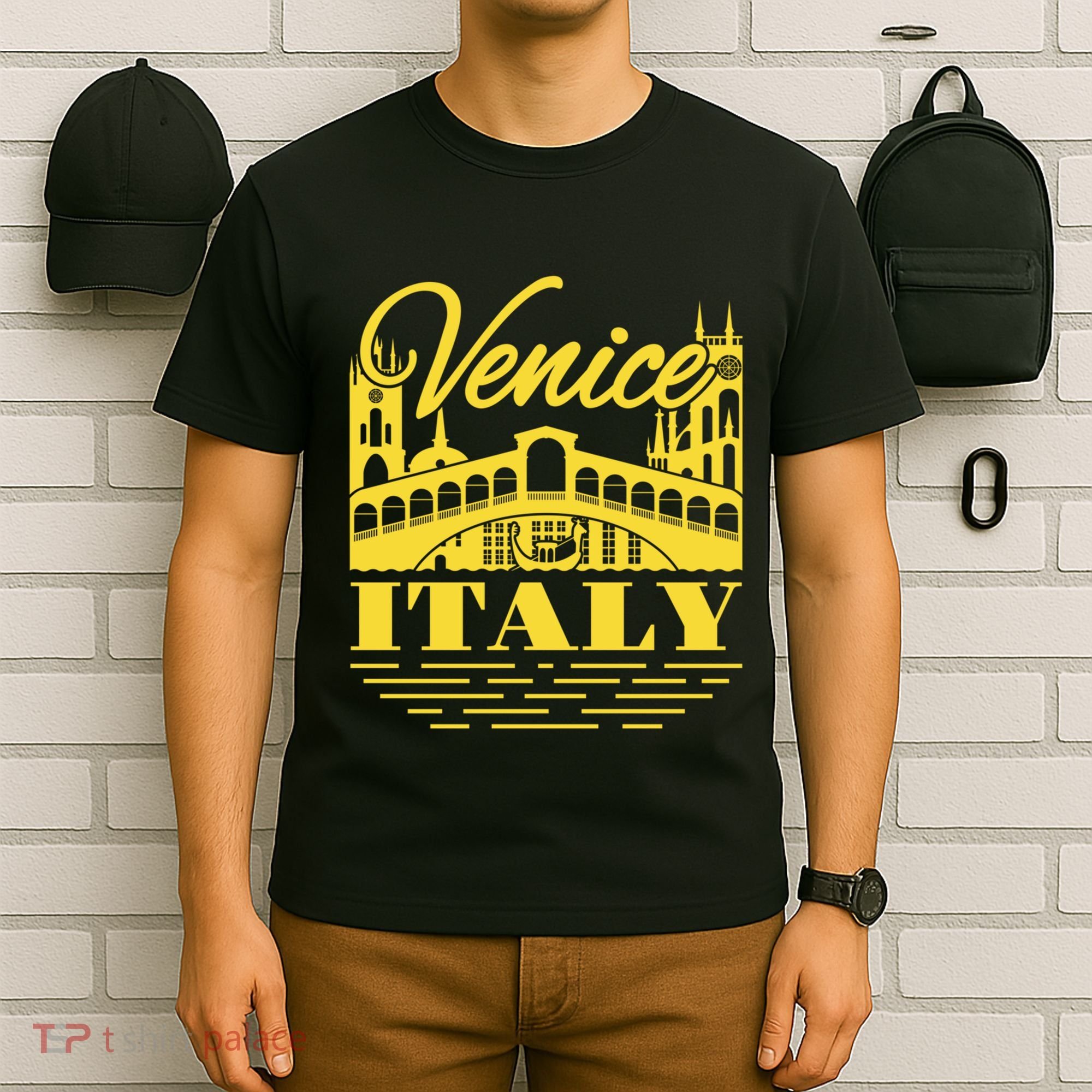 Retro Venice Bridge Italy Souvenir T-Shirt