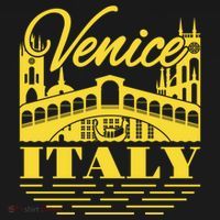 Retro Venice Bridge Italy Souvenir Polo thumb 3