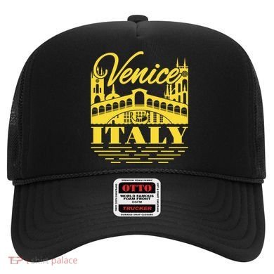 Retro Venice Bridge Italy Souvenir Hat
