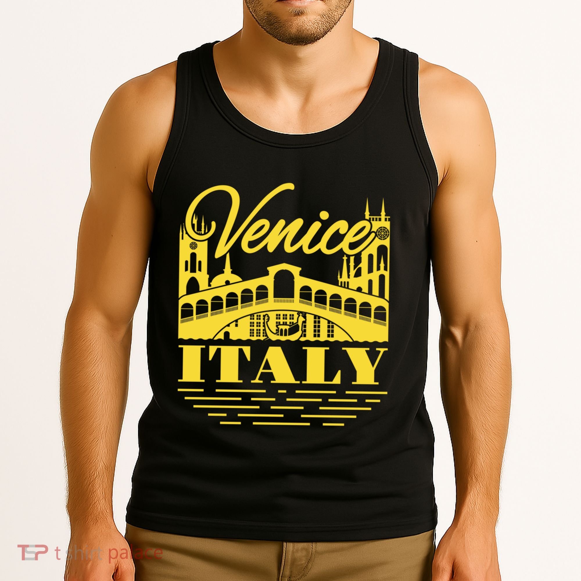 Retro Venice Bridge Italy Souvenir Tank Top