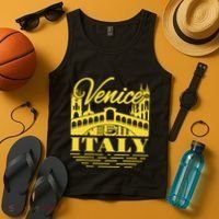Retro Venice Bridge Italy Souvenir Tank Top thumb 4