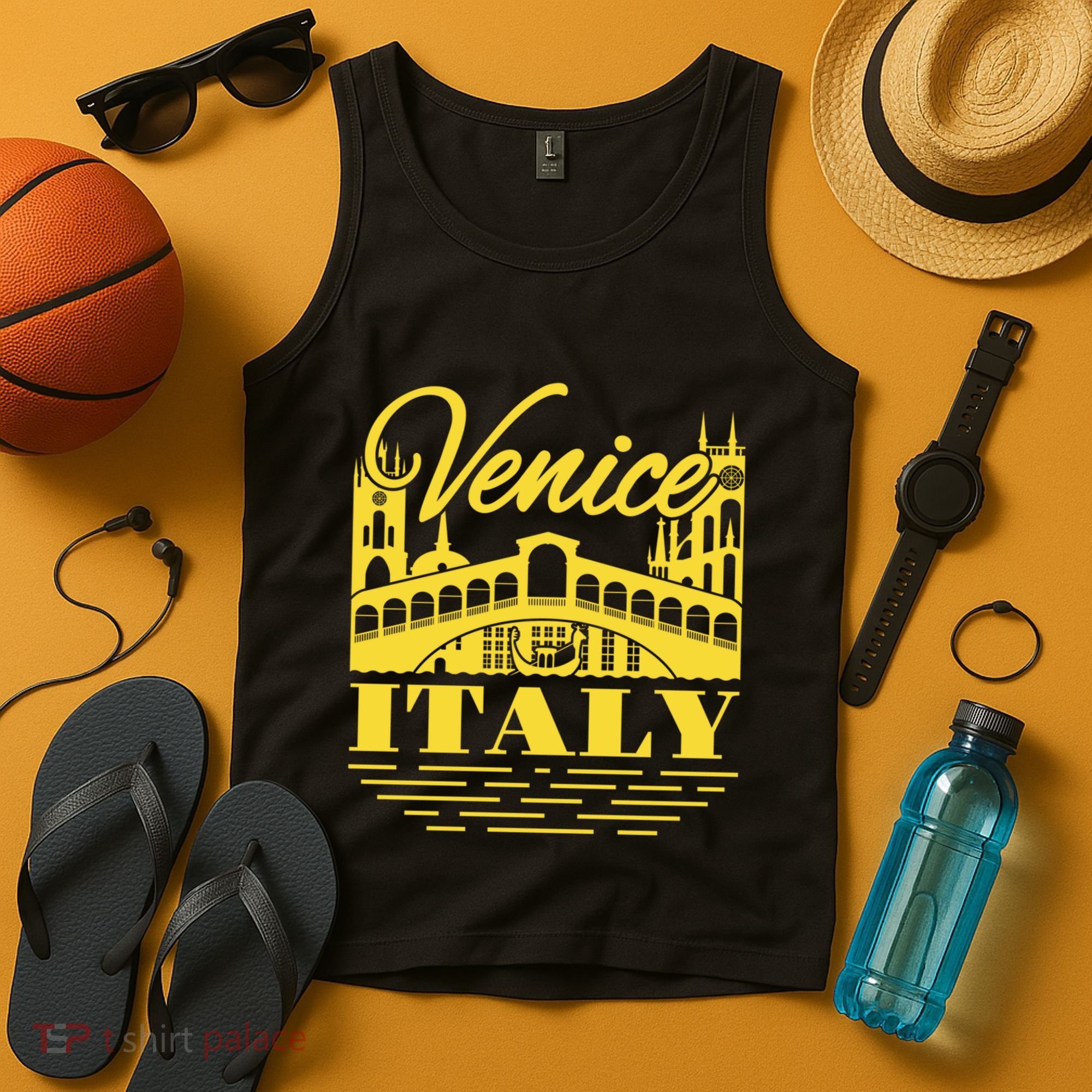 Retro Venice Bridge Italy Souvenir Tank Top