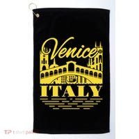 Retro Venice Bridge Italy Souvenir Golf Towel thumb 0