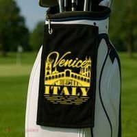 Retro Venice Bridge Italy Souvenir Golf Towel thumb 2