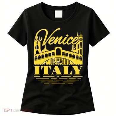 Retro Venice Bridge Italy Souvenir Women's T-Shirt