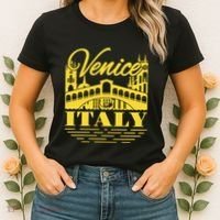 Retro Venice Bridge Italy Souvenir Women's T-Shirt thumb 2