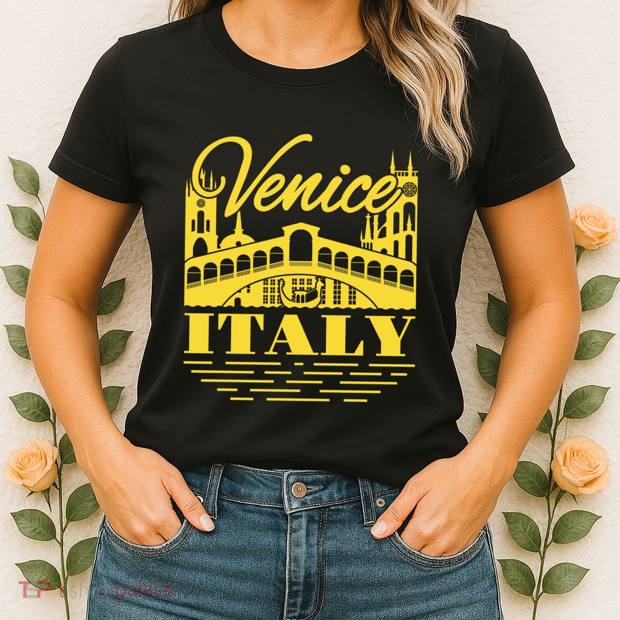 Retro Venice Bridge Italy Souvenir Women's T-Shirt