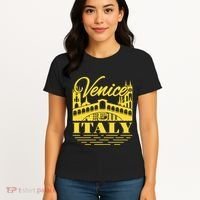 Retro Venice Bridge Italy Souvenir Women's T-Shirt thumb 4