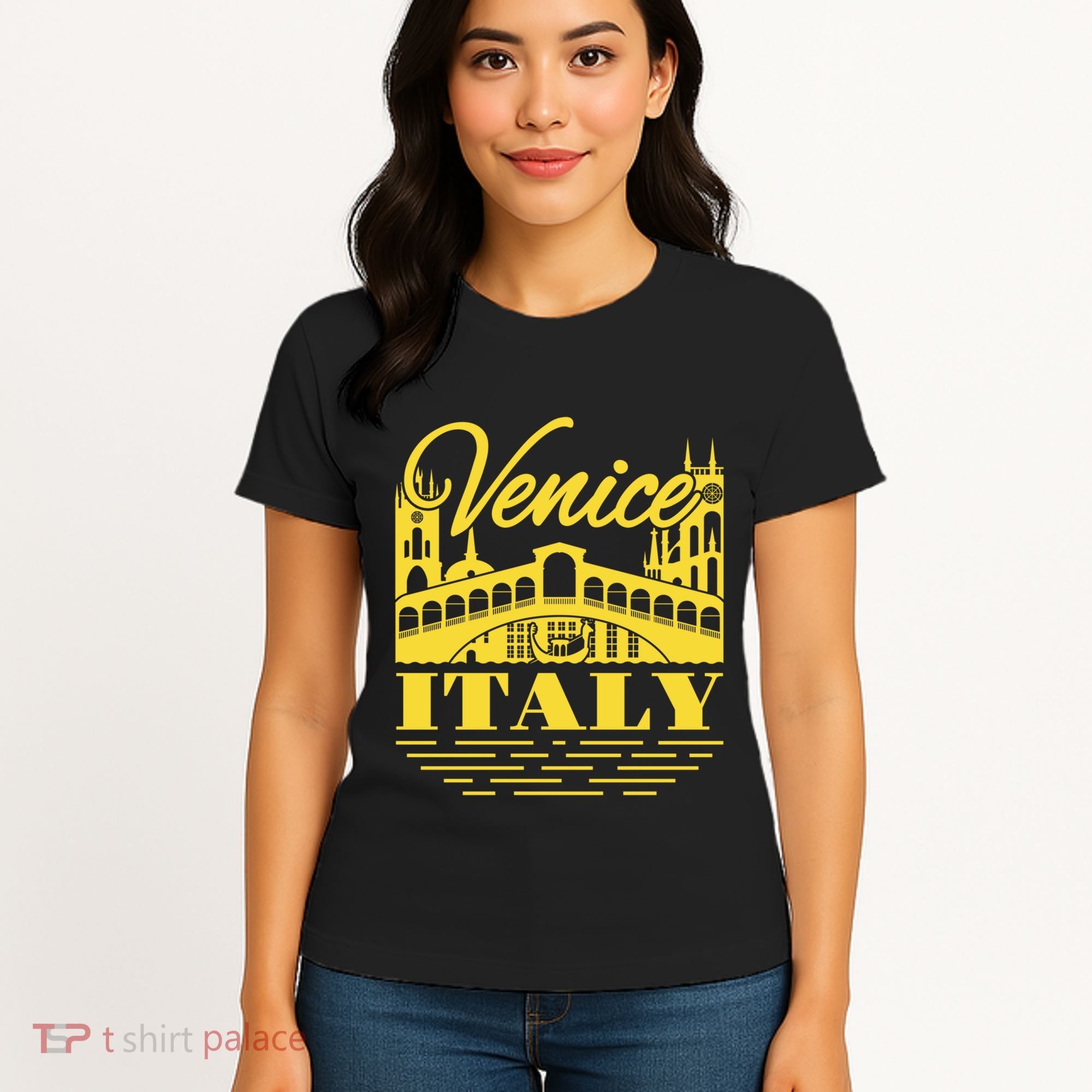 Retro Venice Bridge Italy Souvenir Women's T-Shirt