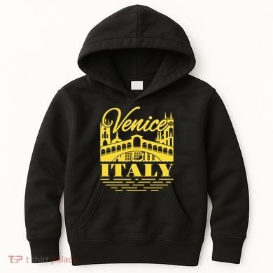 Retro Venice Bridge Italy Souvenir Kids Hoodie