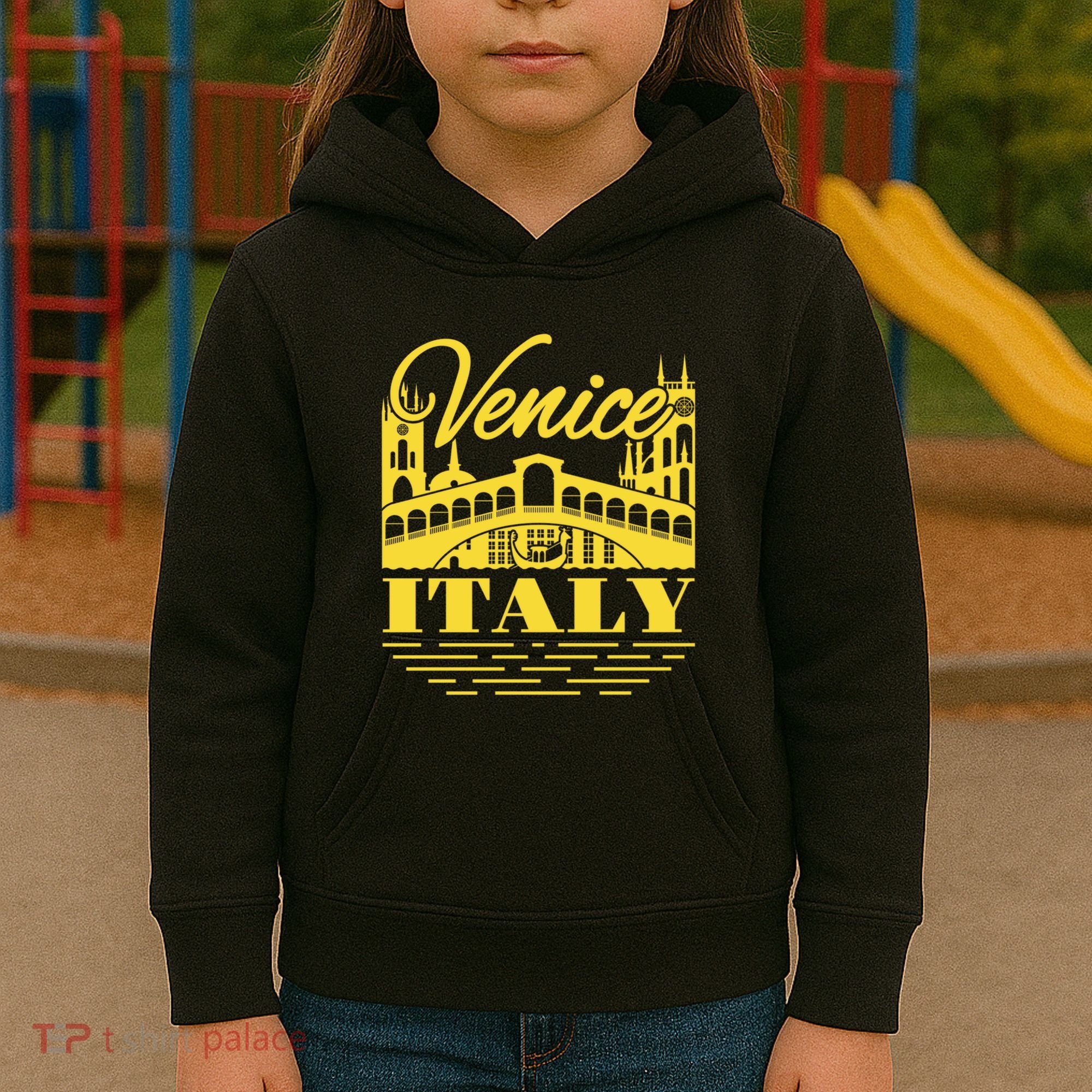 Retro Venice Bridge Italy Souvenir Kids Hoodie