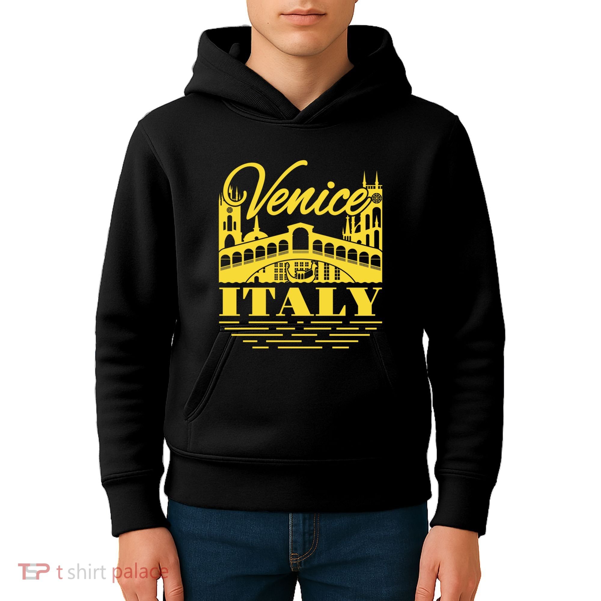 Retro Venice Bridge Italy Souvenir Kids Hoodie