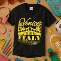 Retro Venice Bridge Italy Souvenir Kids T-Shirt thumb 3